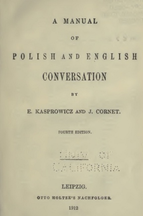 Product picture Manual of Polish and English Conversation